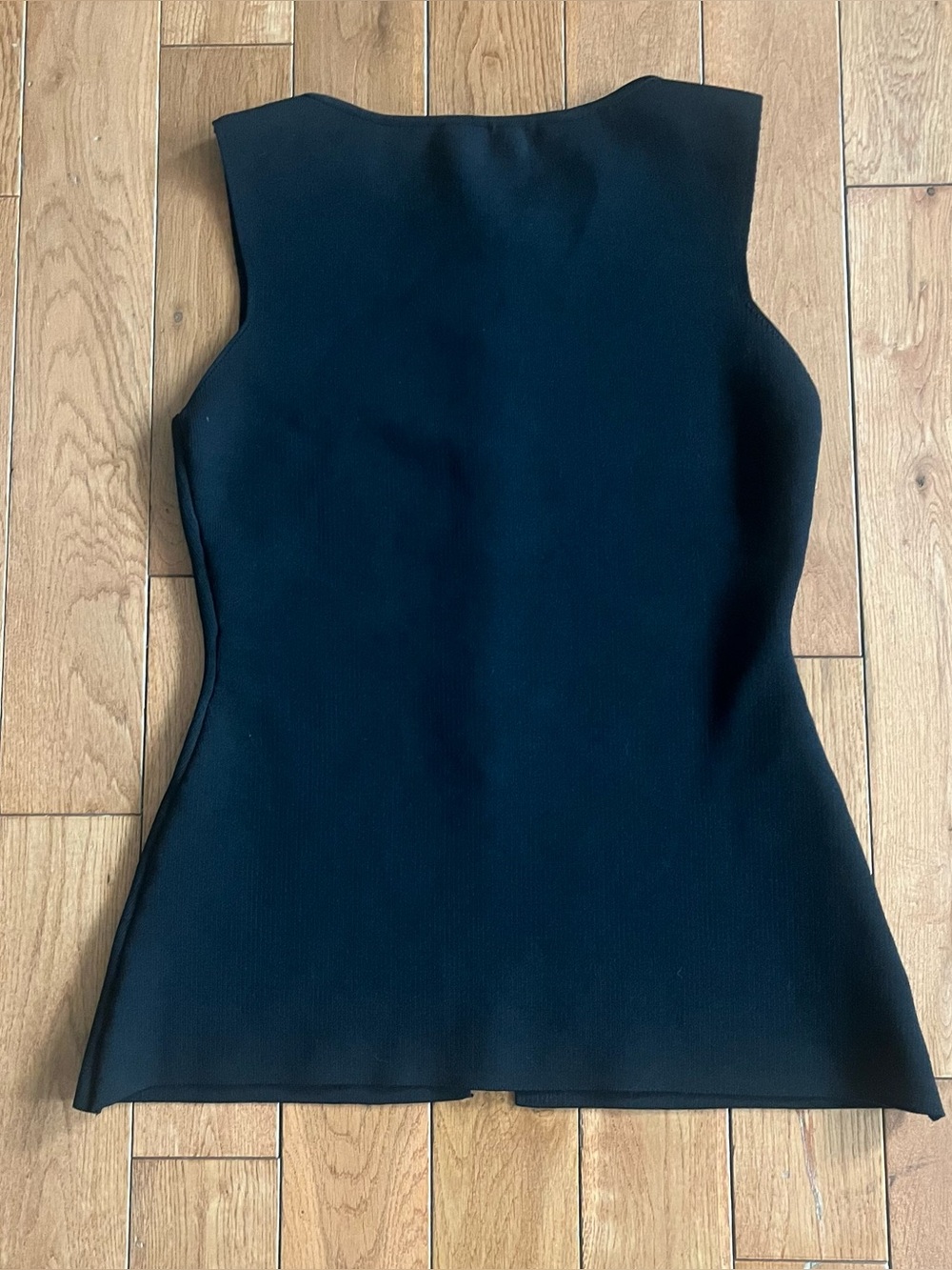 Zara Black Sleeveless Button-Front Knit Vest - Size Medium - Picture 12 of 12